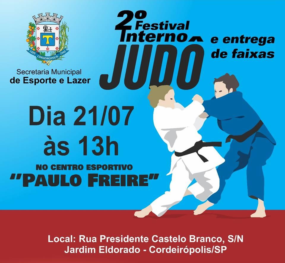 Vem aí o 2º Festival Interno de Judô em Cordeirópolis