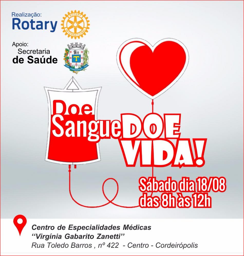 Campanha de Doação de Sangue em Cordeirópolis