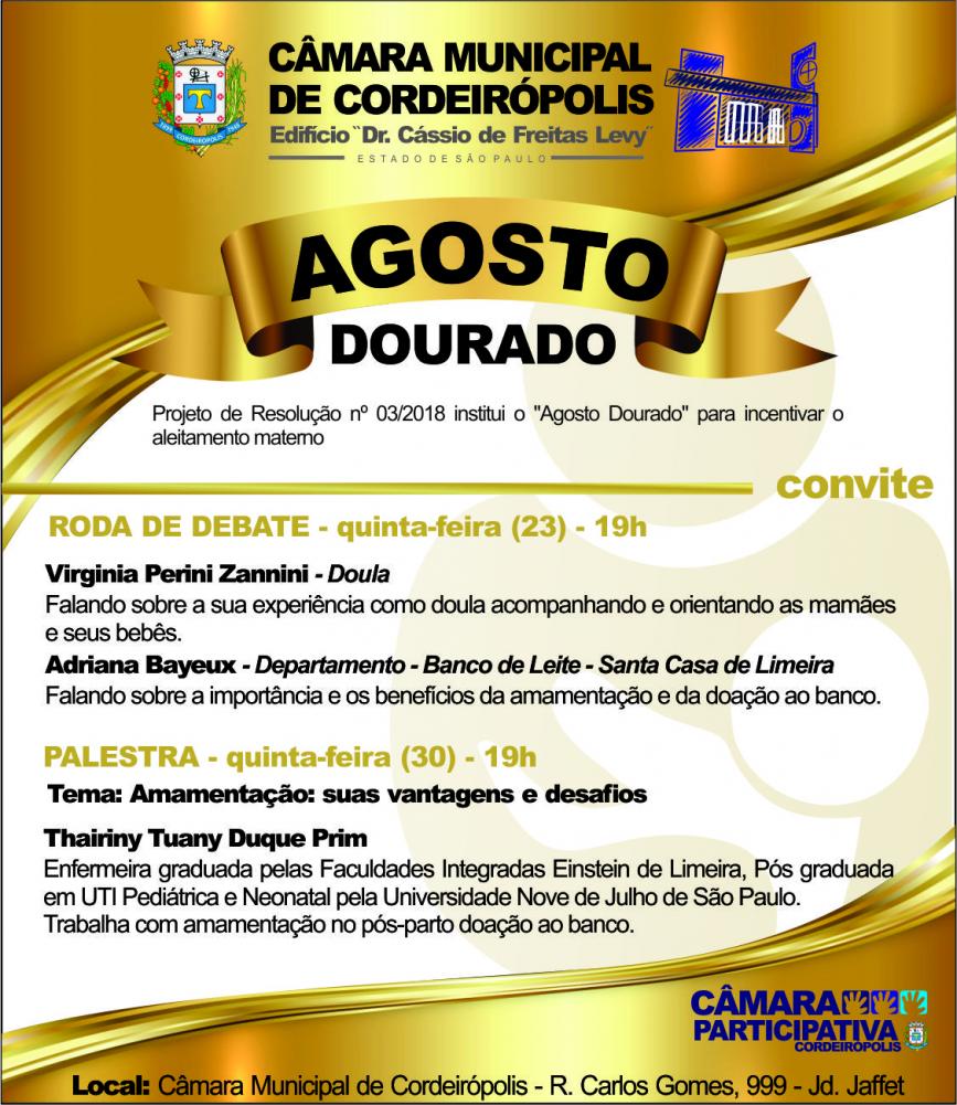 Mesa de debate e palestra marcam o 