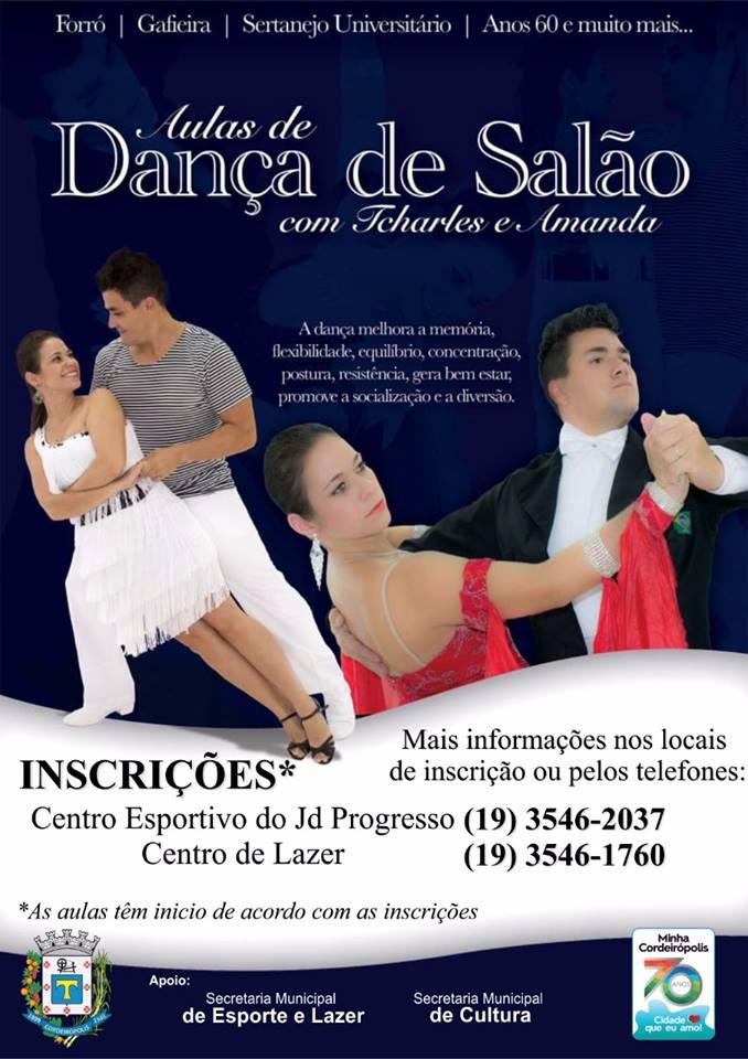 Aulas de Dança de Salão em Cordeirópolis estão com inscrições abertas