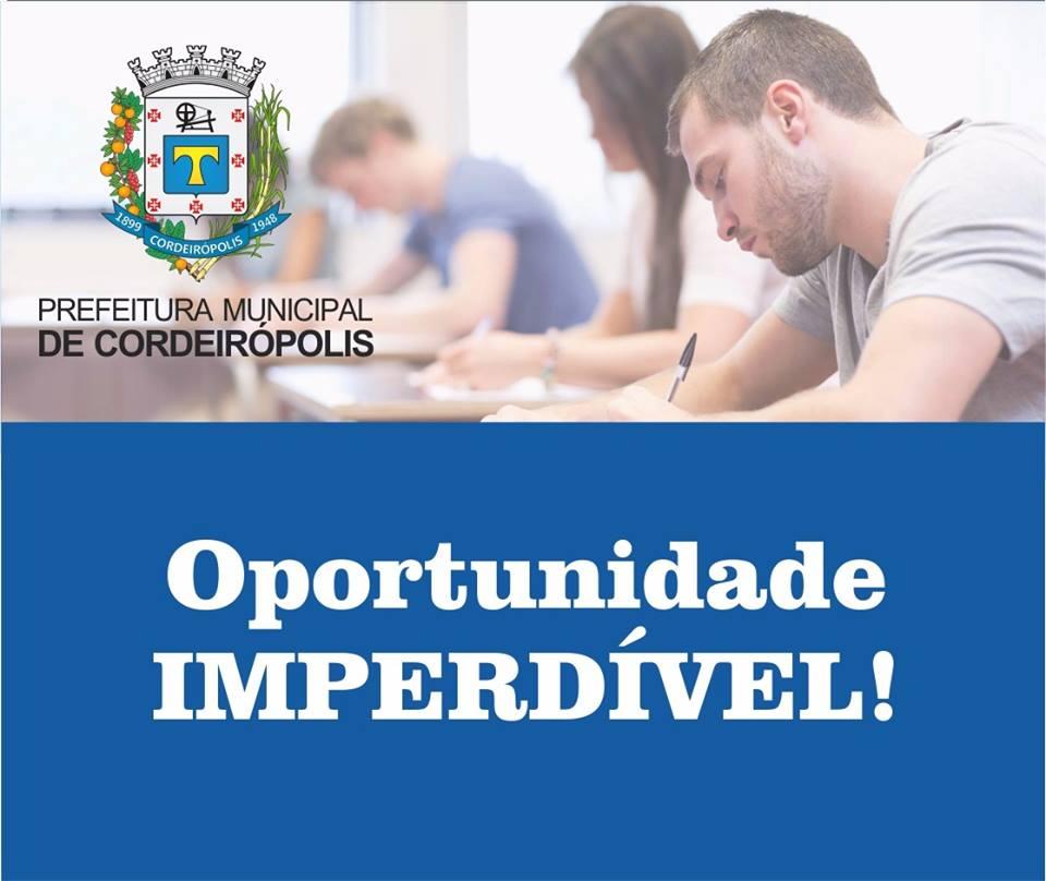 Prefeitura oferece 90 vagas para cursos de Auxiliar de Contabilidade, Assistente de Logística e Administração