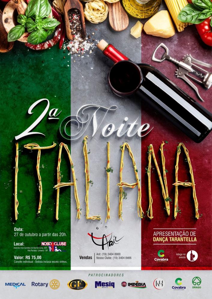ARIL realiza noite italiana
