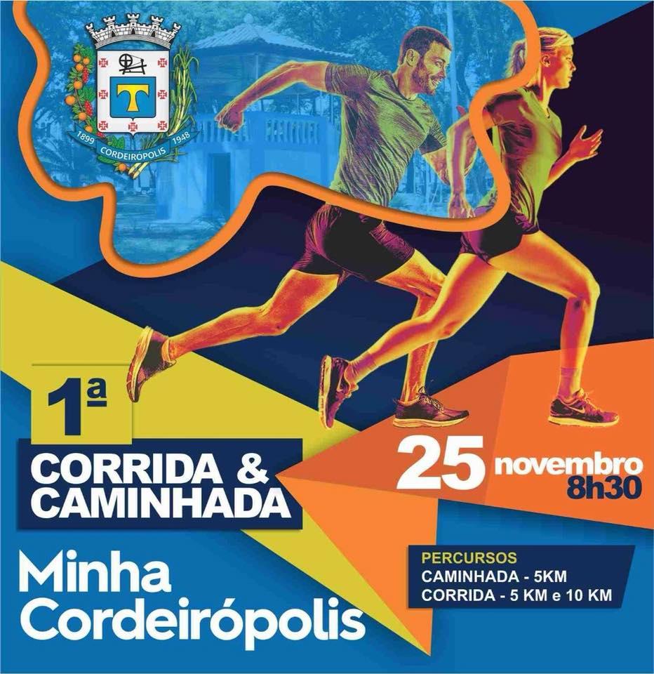 Prefeitura promove a 1ª Corrida e Caminhada - Minha Cordeirópolis