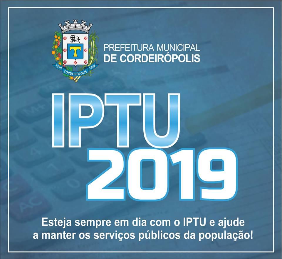 Com datas distintas, IPTU 2019 evitará filas longas em Cordeirópolis
