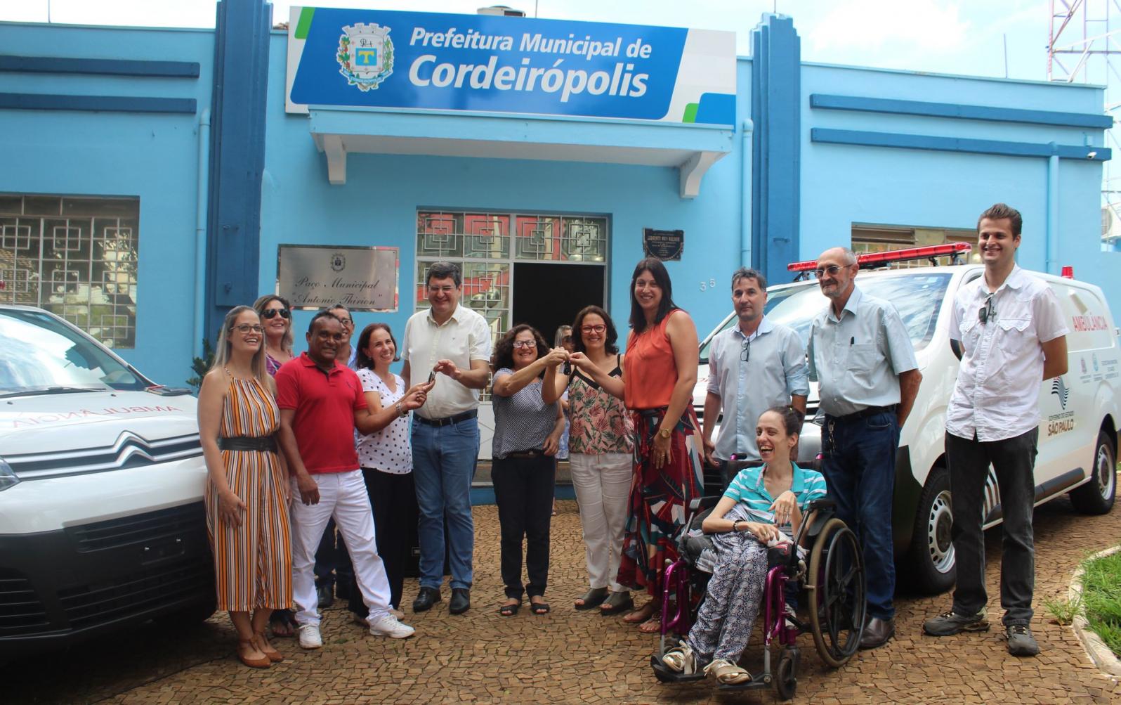 Mais duas ambulâncias 0km para a Saúde de Cordeirópolis