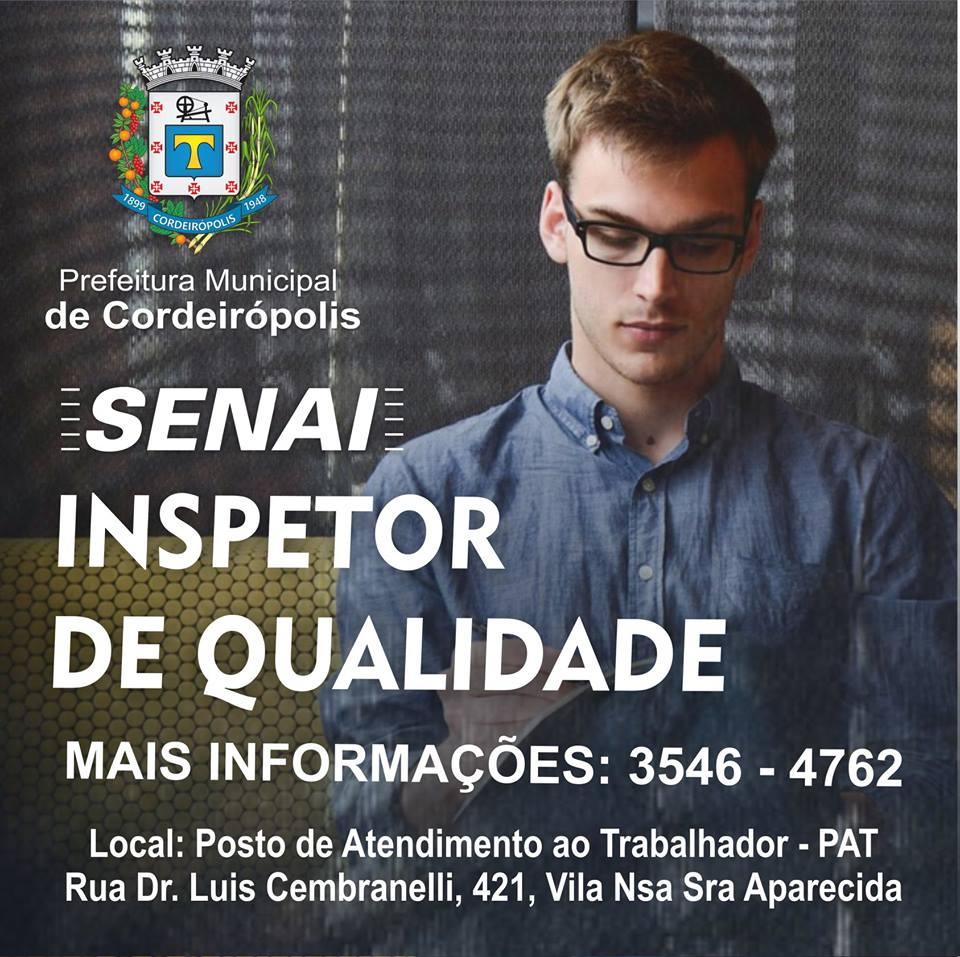 Prefeitura de Cordeirópolis abre novas vagas para curso do SENAI