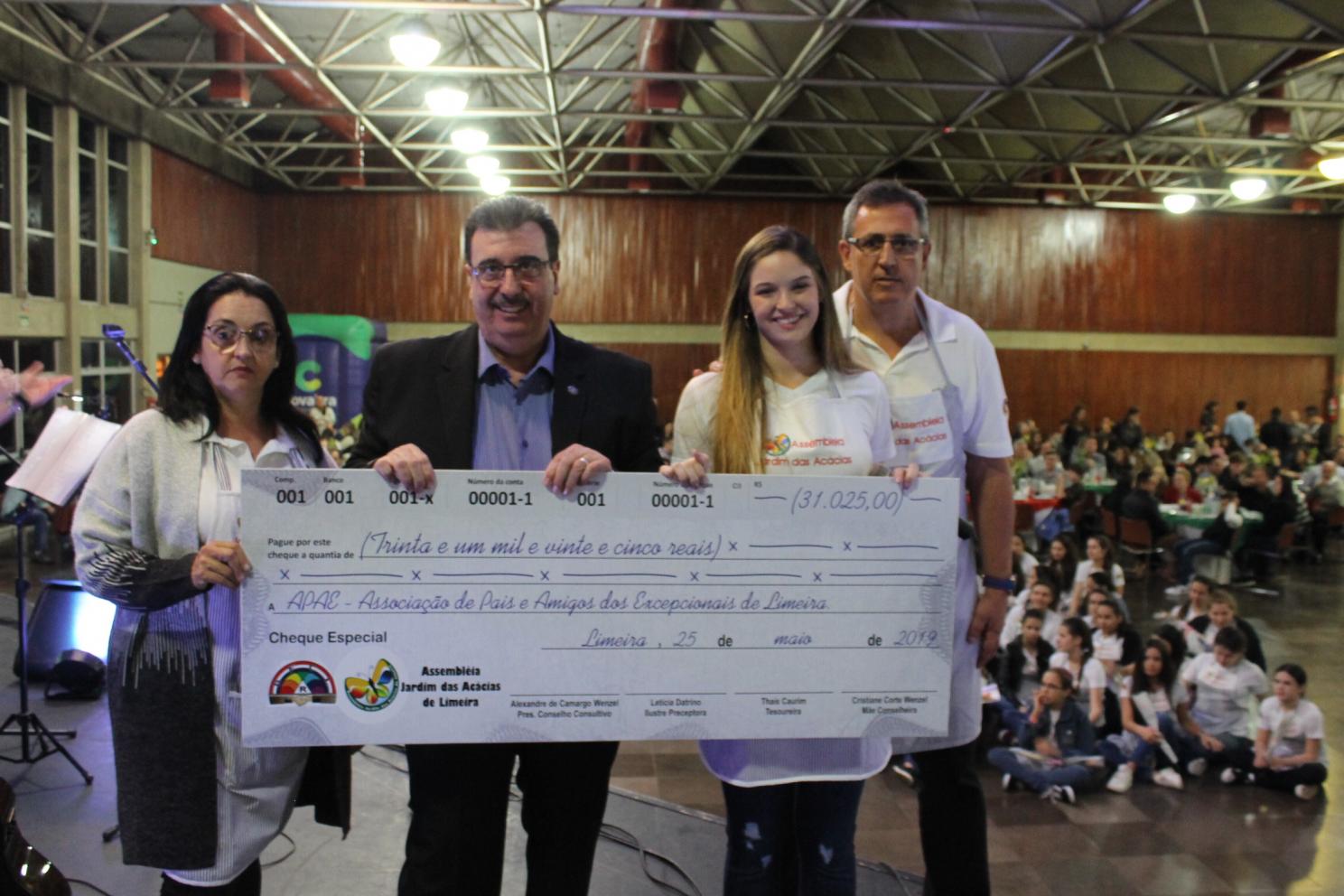 APAE Limeira é beneficiada por Polenta Solidária