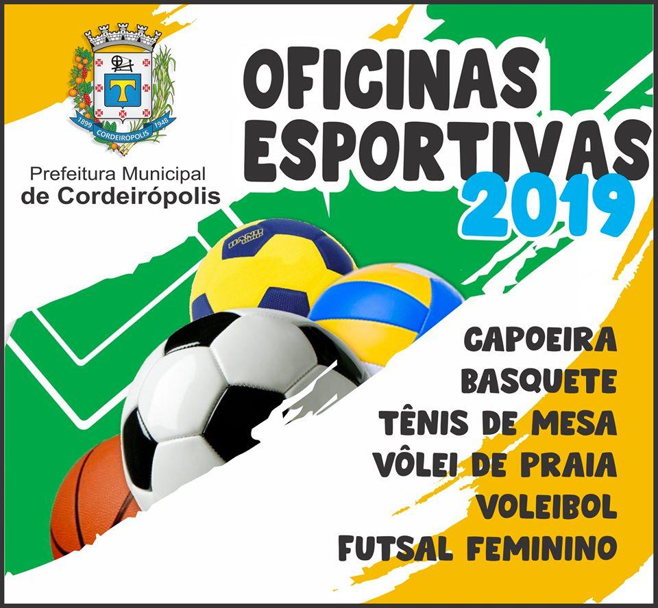 Secretaria de Esporte de Cordeirópolis está com novas vagas para oficinas esportivas