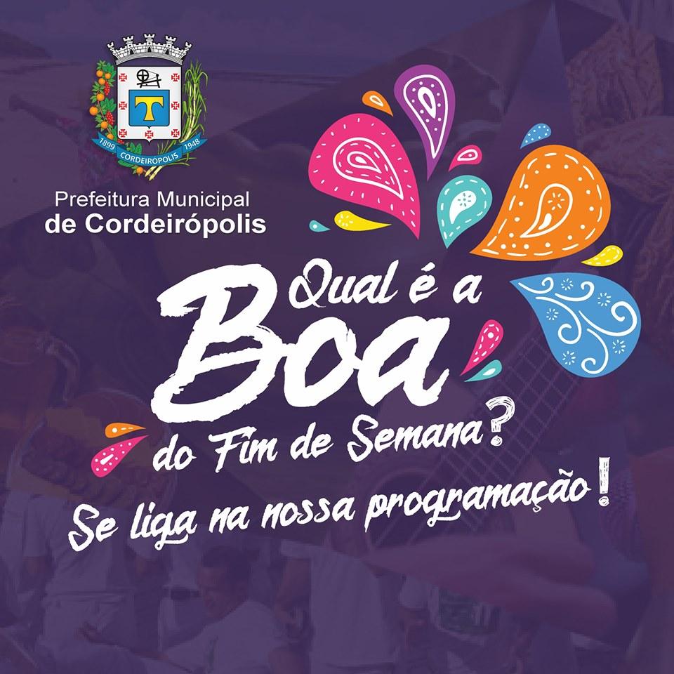 Confira a agenda cultural de Cordeirópolis