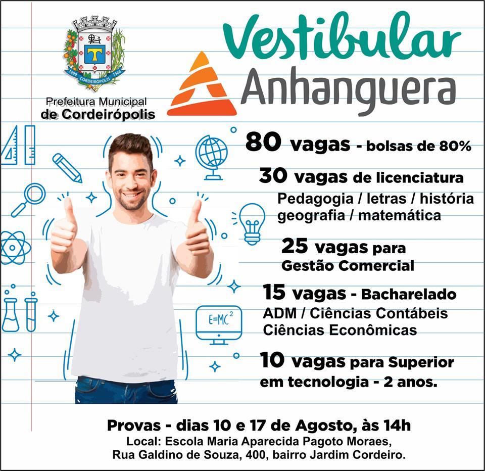 Novas oportunidades de entrar na faculdade em Cordeirópolis