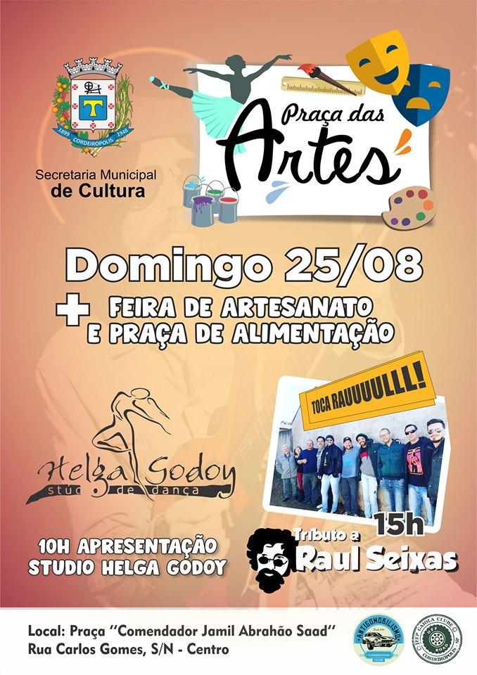 Prefeitura promove mais uma edição da “Praça das Artes” em Cordeirópolis