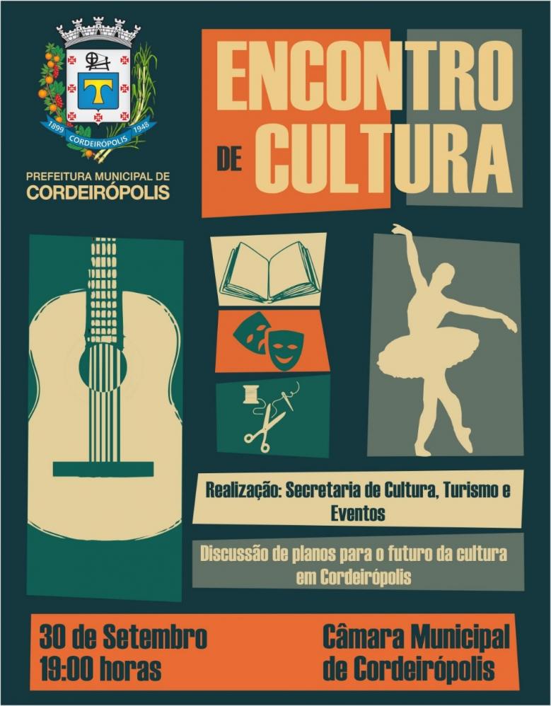 Pré-conferência viabilizará novos projetos para a Cultura de Cordeirópolis