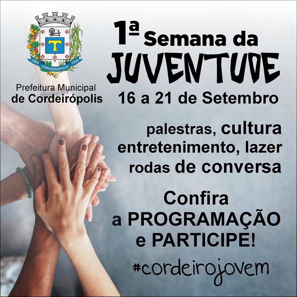 Conselho da Juventude promoverá semana dedicada aos jovens de Cordeirópolis