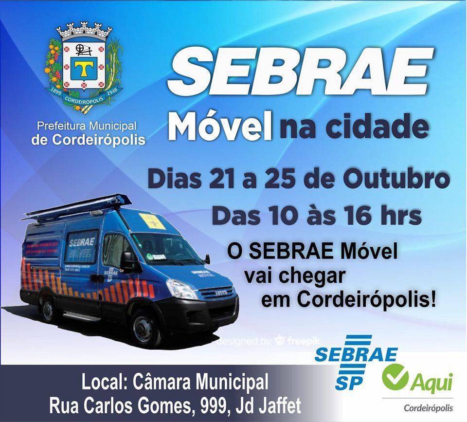 Sebrae Móvel retorna neste mês à Cordeirópolis