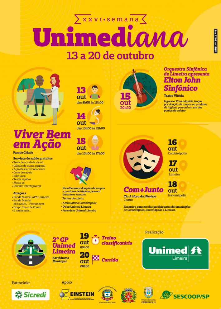 Semana Unimediana traz novidades na programação
