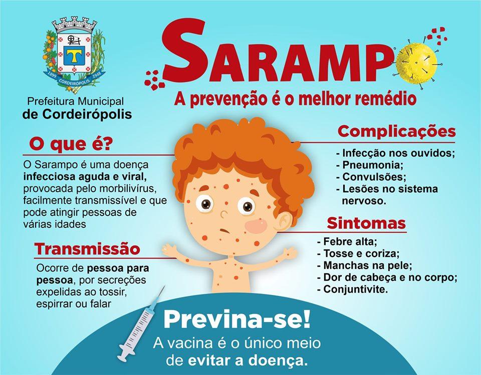 “Dia D” de Vacinação Seletiva contra o Sarampo será neste sábado (19)