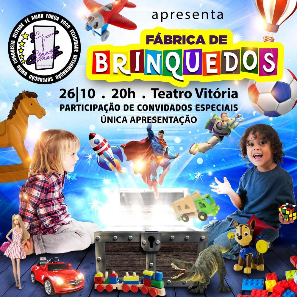 Teatro Vitória em Limeira recebe “Fábrica de Brinquedos”