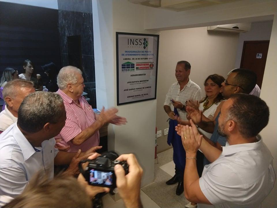 Siticecom inaugura posto do INSS Digital