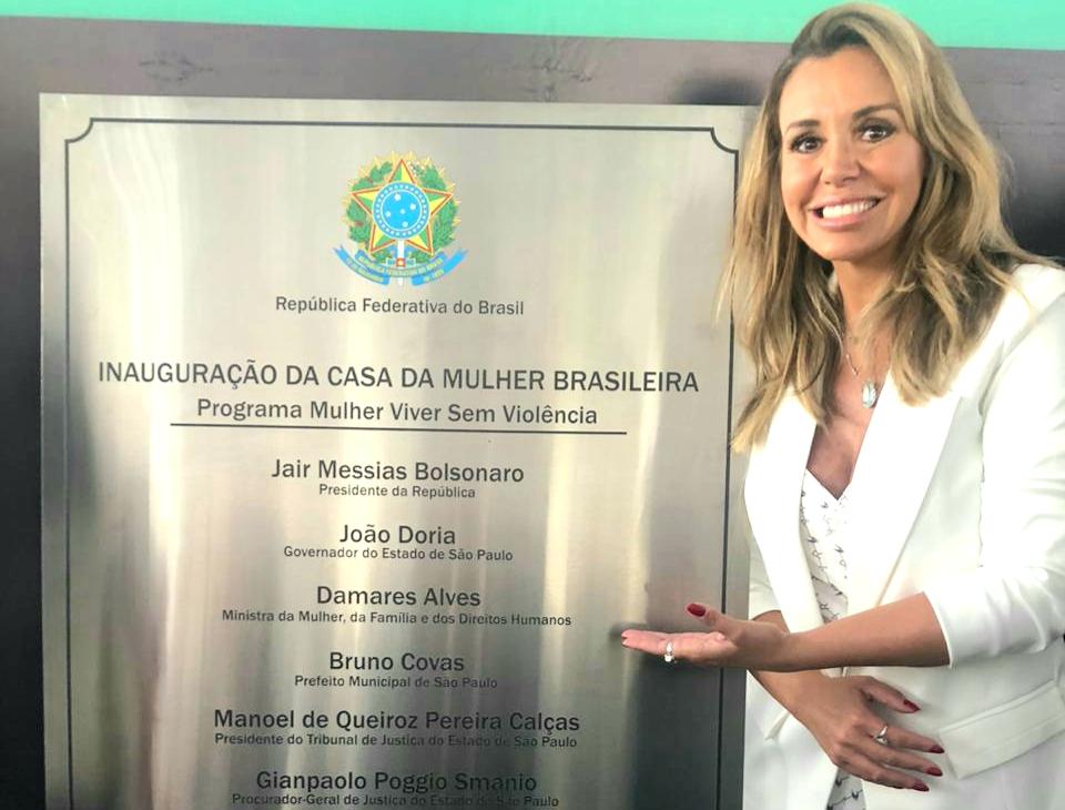 Renata Banhara prestigia inauguração da Casa da Mulher Brasileira em SP