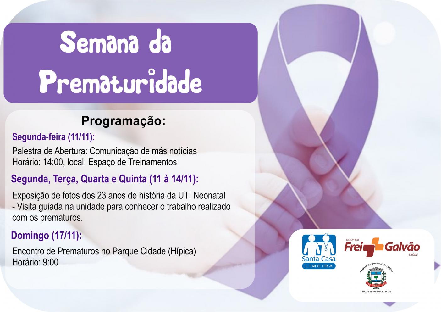 Santa Casa de Limeira promove evento sobre prematuridade