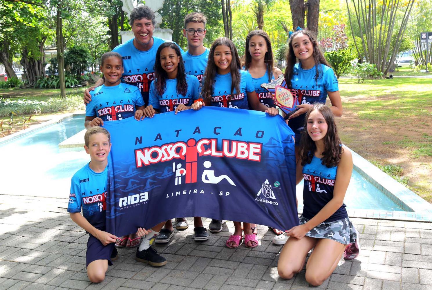 Nadadores nossoclubinos têm grande desempenho no Paulista Petiz, em SP