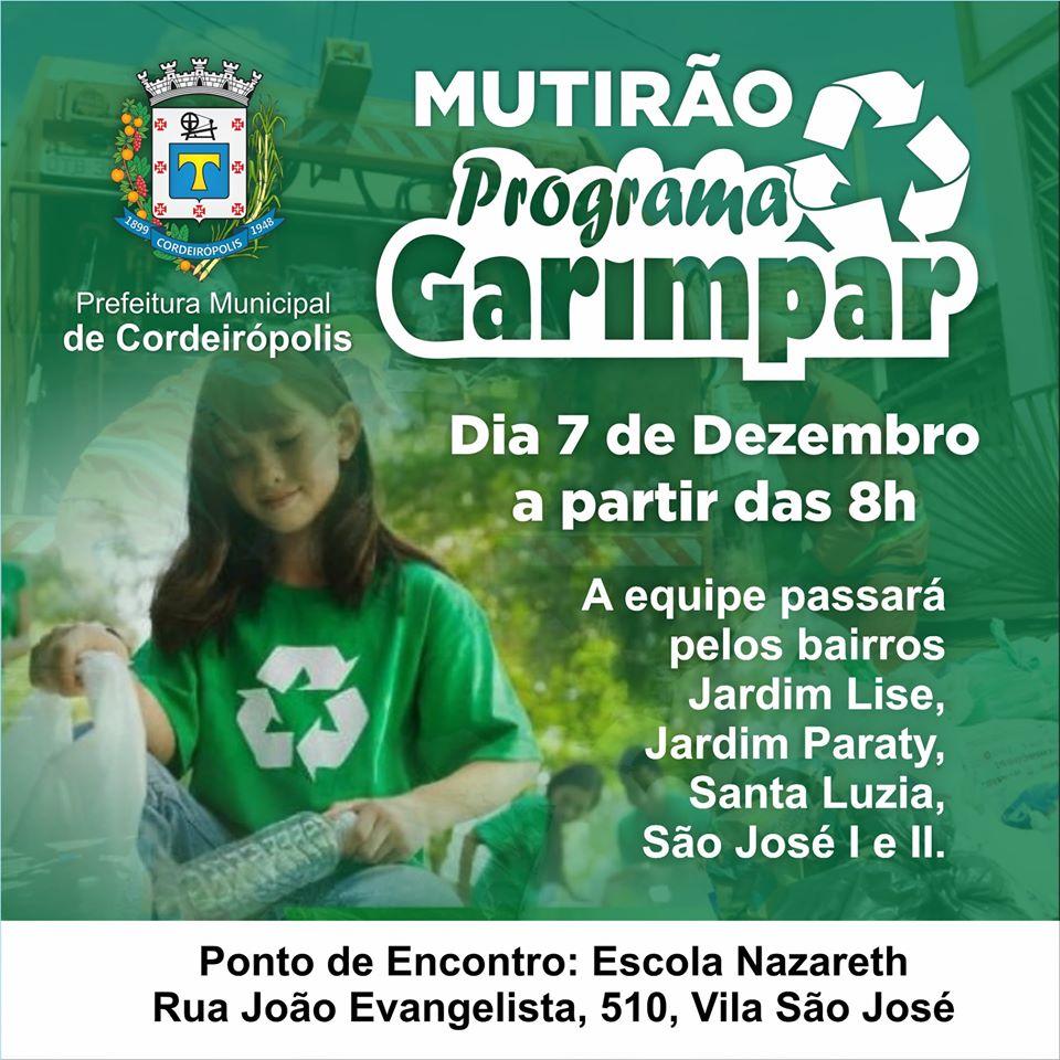 Atenção moradores dos bairros: Jardim Lise, Jardim Paraty, Santa Luzia e São José I e II