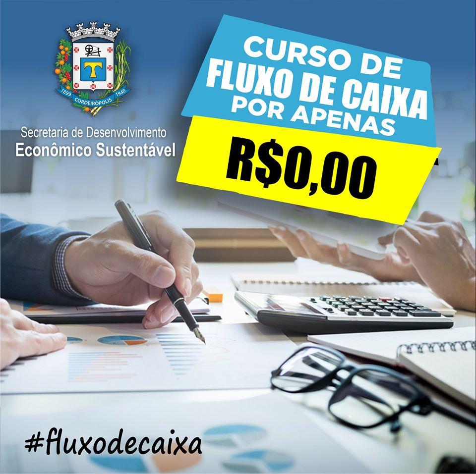 Curso sobre Fluxo de Caixa continua com inscrições abertas em Cordeirópolis