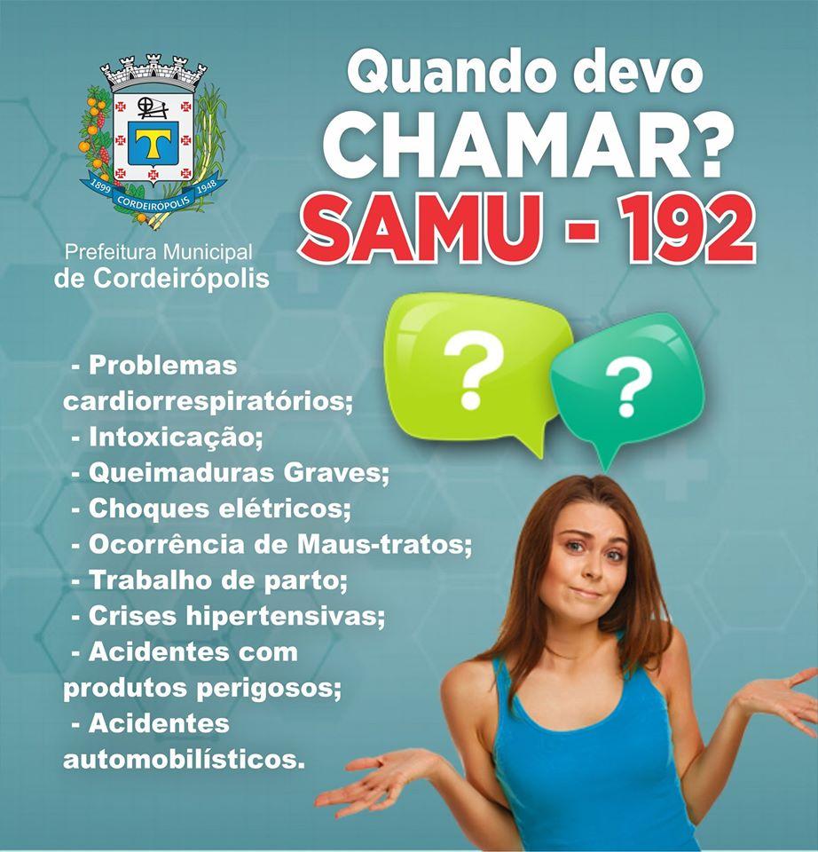 SAMU 192: Saiba como e quando acionar o atendimento móvel