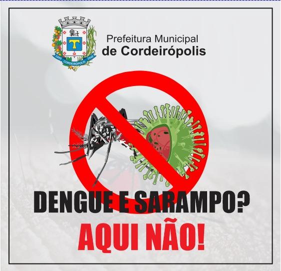 Dengue e sarampo? Aqui não! Atenção à saúde é fundamental!