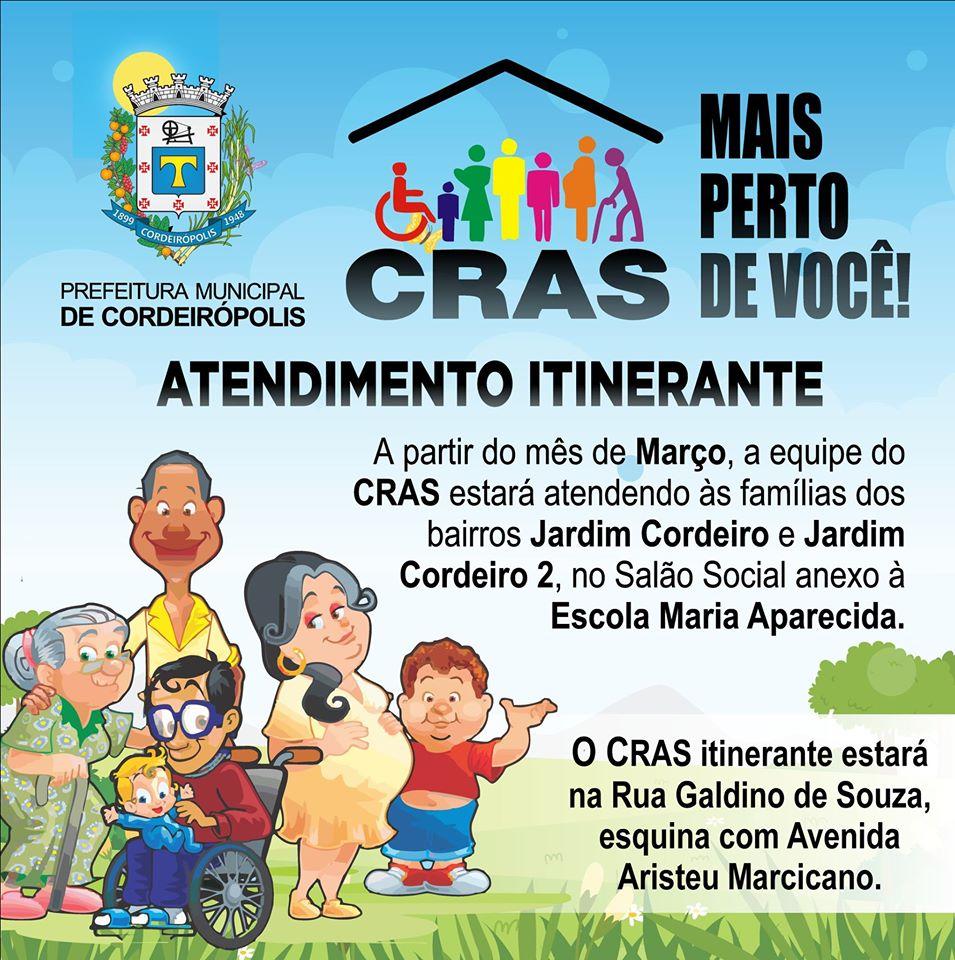 Extensão do CRAS atende famílias do Jardim Cordeiro I e II