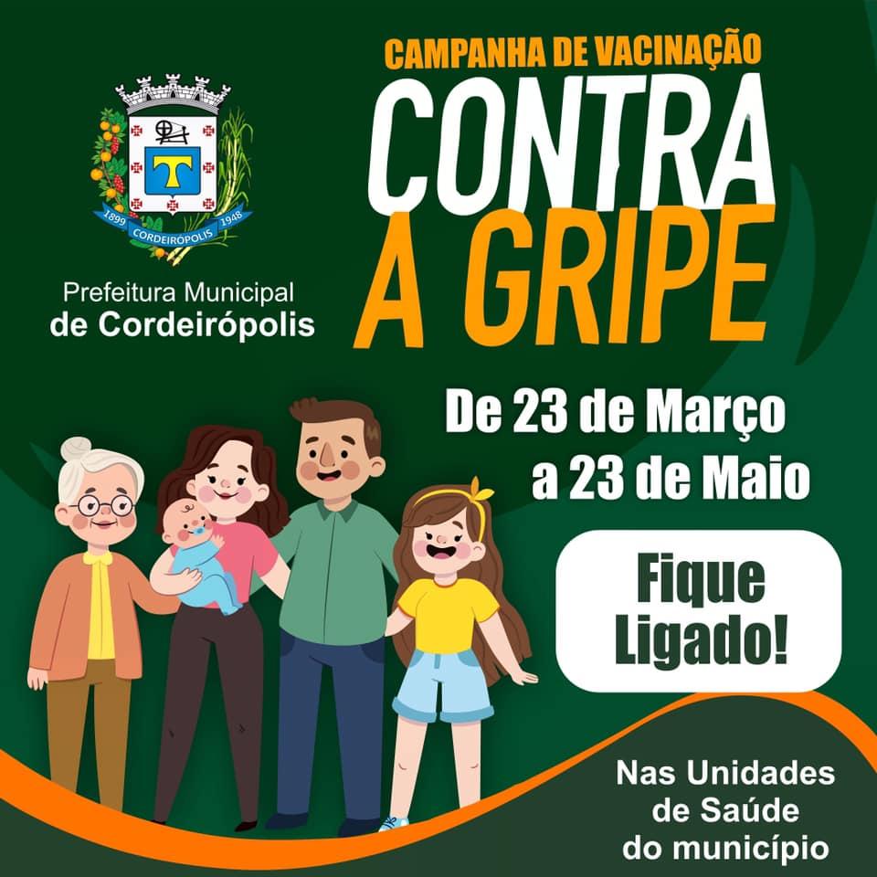 Campanha contra a gripe está vacinando grupos de risco por fases