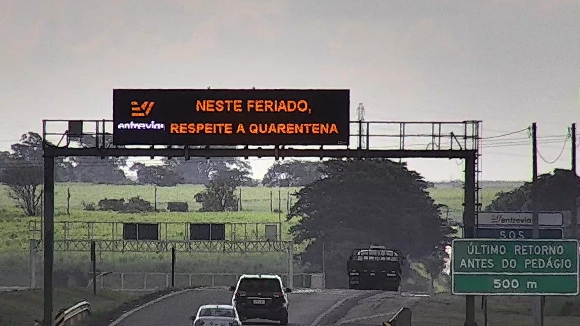 Tráfego nas principais rodovias paulistas tem queda de 66% durante feriado de Páscoa