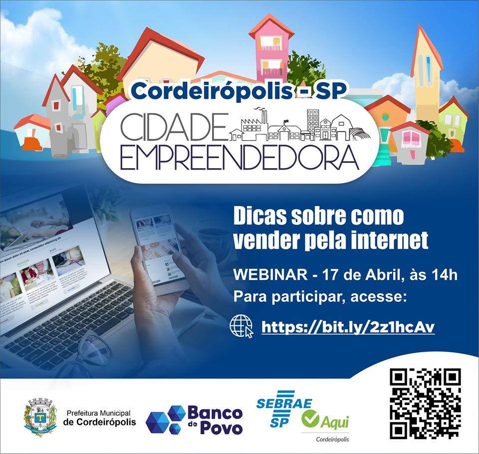 SEBRAE realizará webinar gratuito para dar dicas de como vender pela internet