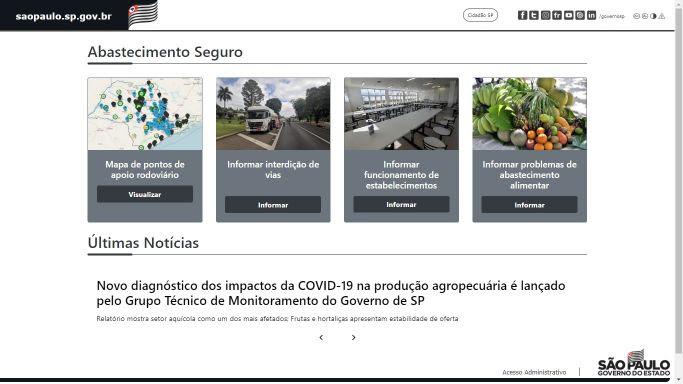 Governo de São Paulo lança ferramenta para monitorar abastecimento e preço dos alimentos no Estado