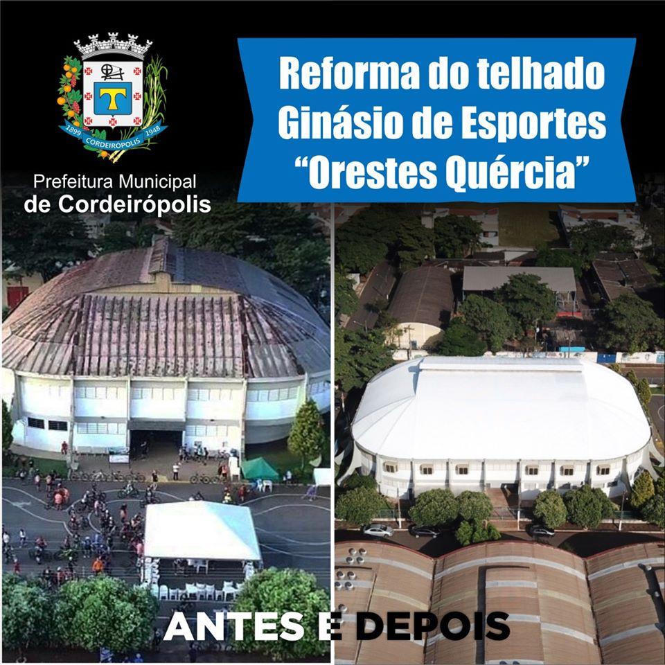 Ginásio Orestes Quércia em Cordeirópolis recebe melhorias após 30 anos