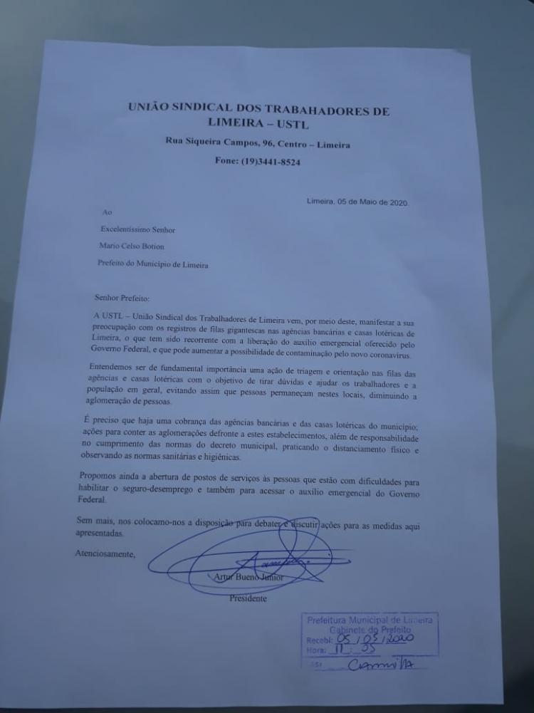USTL cobra medidas contra filas em bancos e lotéricas em Limeira