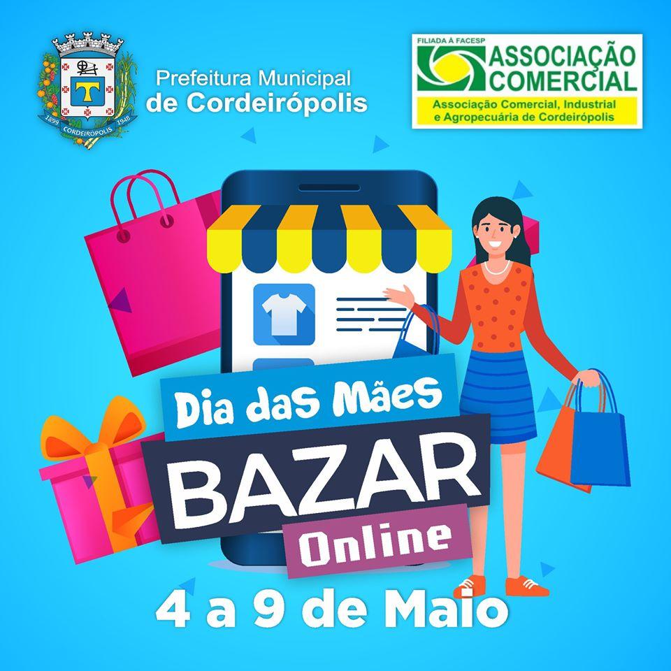 Bazar Online começou em Cordeirópolis e é esperança para venda de Dia das Mães