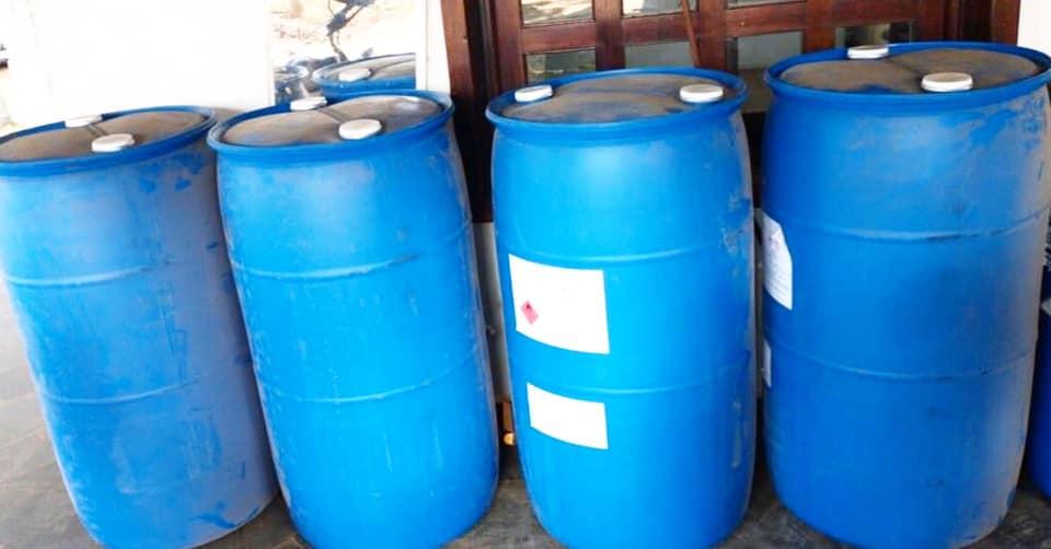 Secretaria de Saúde de Cordeirópolis recebe doação de mil litros de álcool 70º
