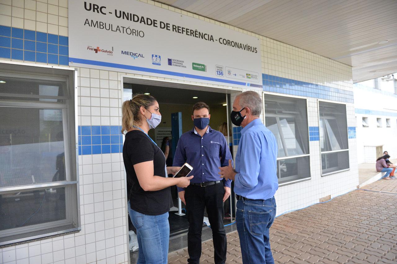 Empresa instala coluna de desinfecção na URC em Limeira