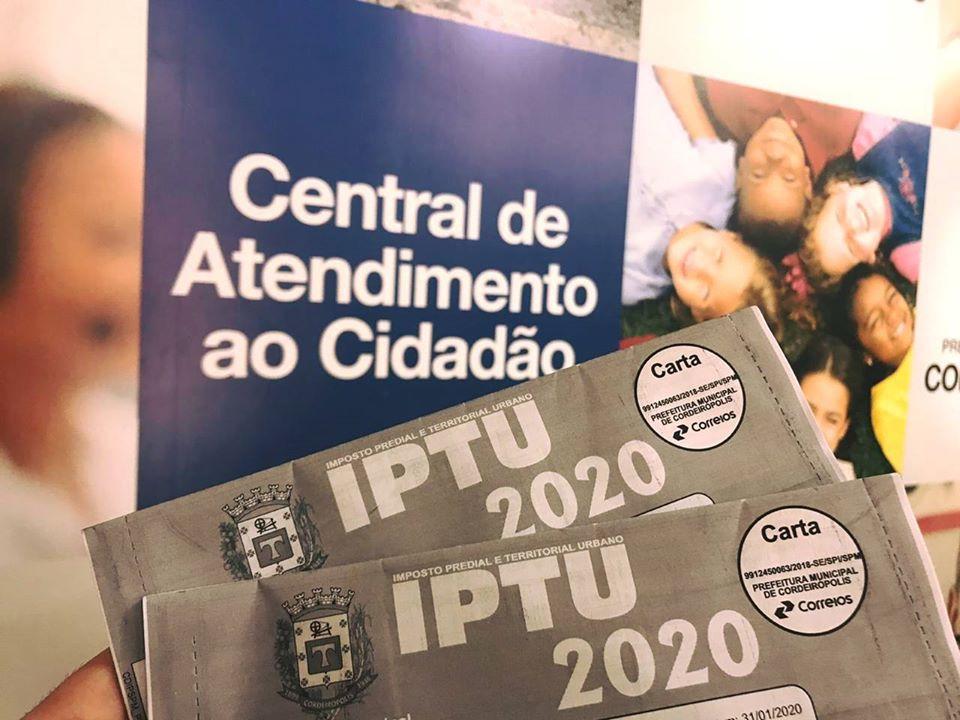 Prefeitura de Cordeirópolis prorroga novamente data de pagamento de impostos e taxas municipais