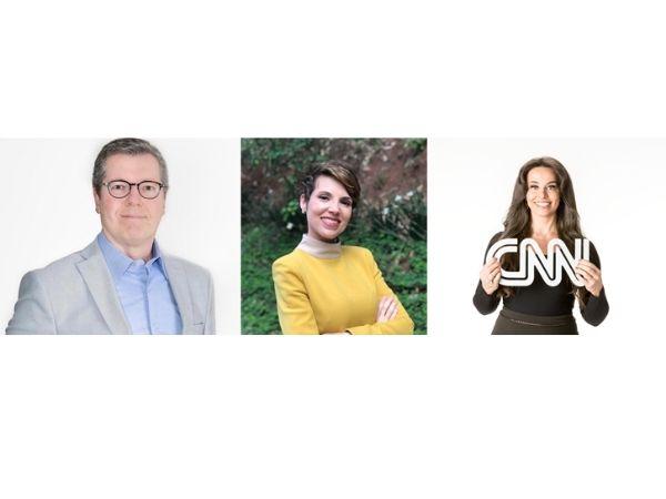Márcio Gomes, Gloria Vanique e Carla Vilhena estreiam em novembro na CNN