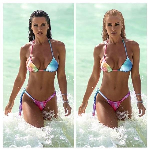 Fernanda D´avila posta fotos na versão loira e morena e fãs vão à loucura