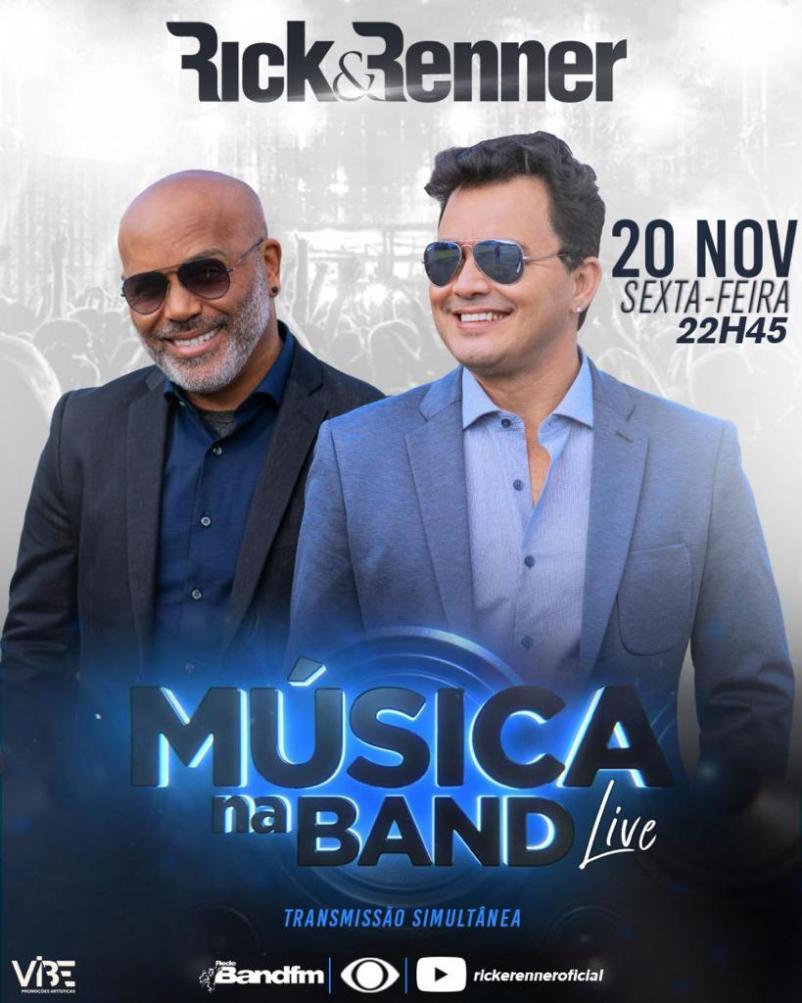 Rick e Renner em mega apresentação na Band