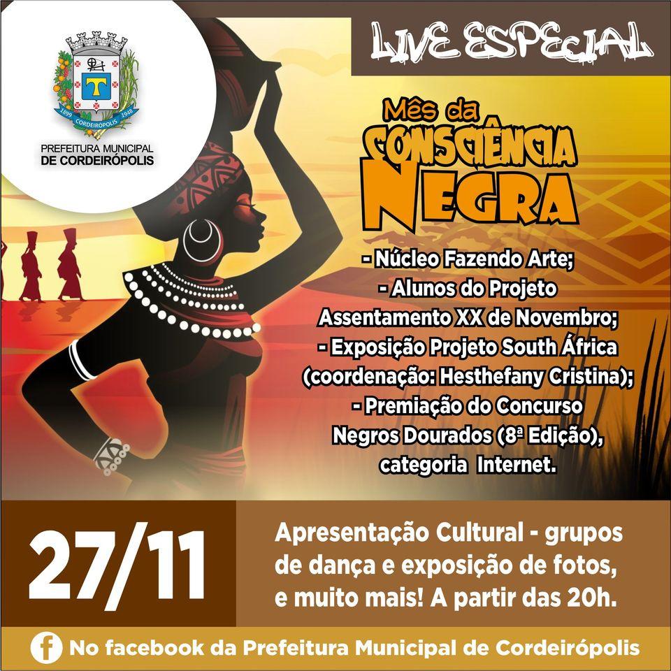 Cordeirópolis conhecerá nesta sexta os vencedores do Concurso Negros Dourados