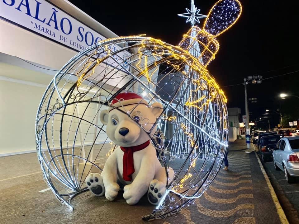Decoração de natal em Cordeirópolis