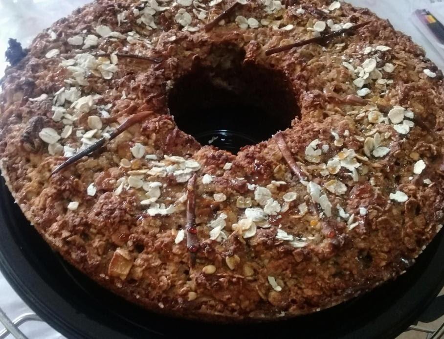 Bolo de Banana e Maçã