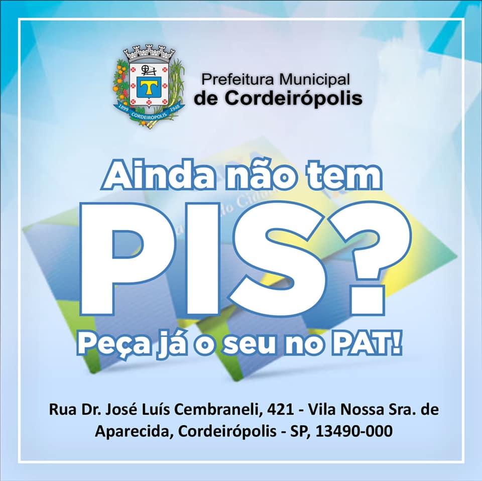 Você ainda não tem o seu PIS?