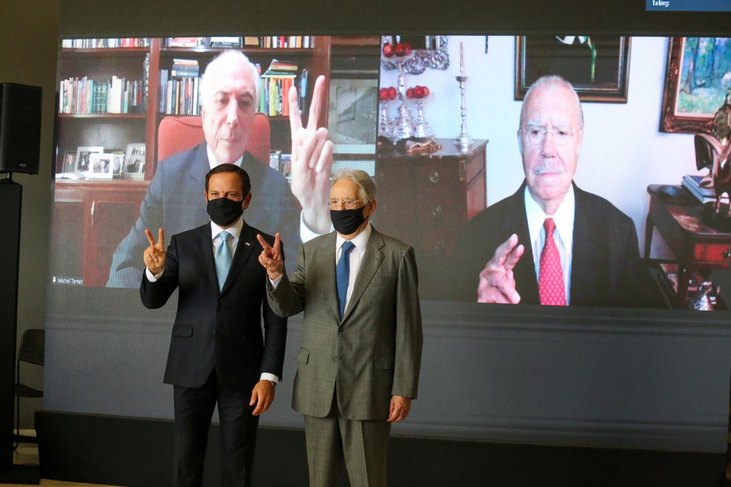 Governo de SP reúne ex-presidentes da República em ato sobre importância da vacina contra o coronavírus