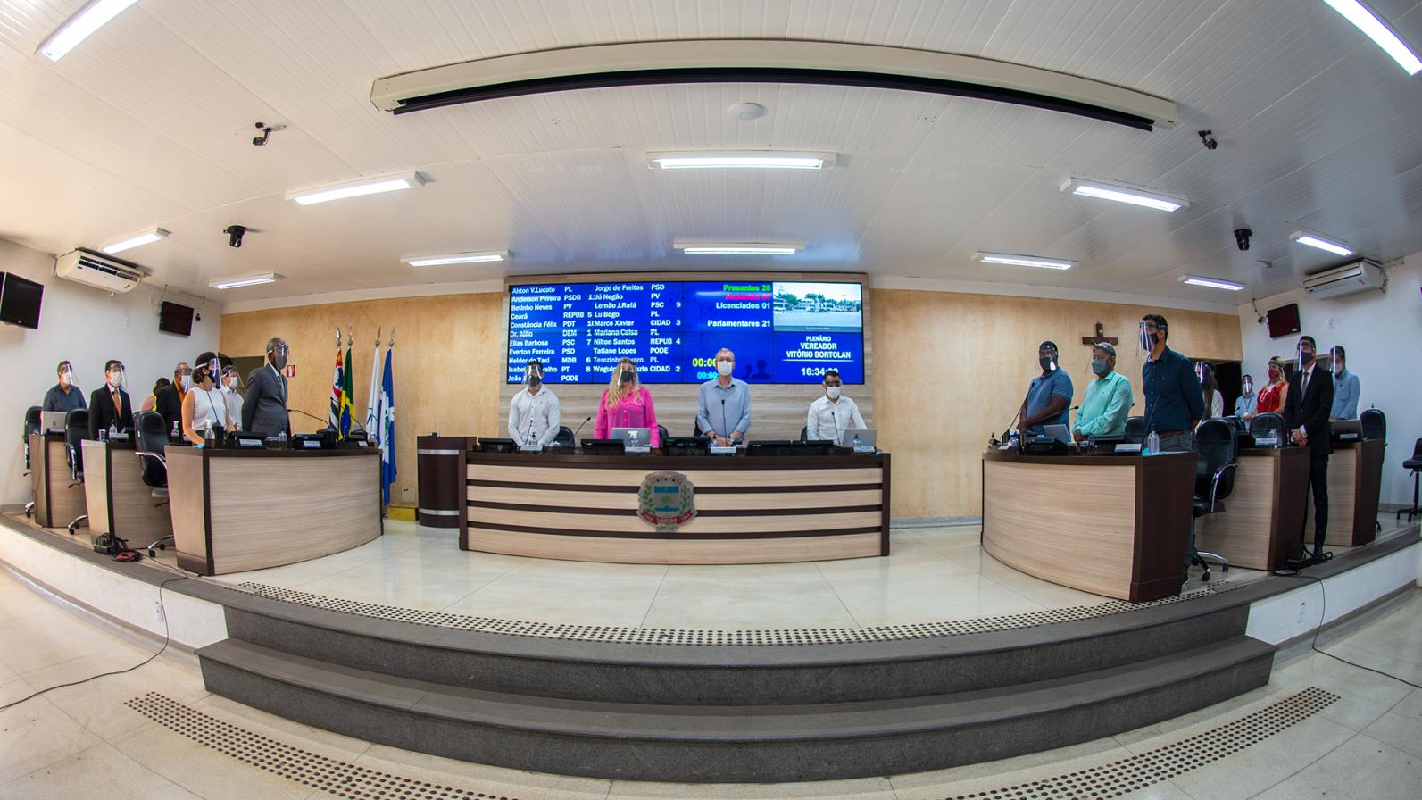 Sessões presenciais são retomadas na Câmara Municipal de Limeira