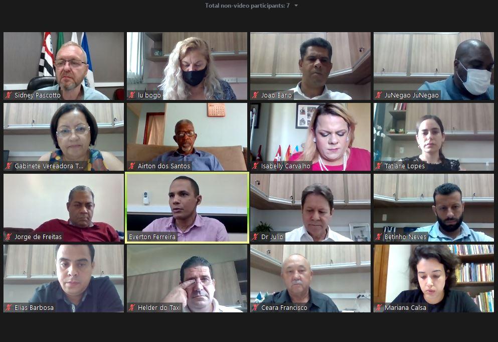 Câmara de Limeira aprova quatro projetos em sessão ordinária online